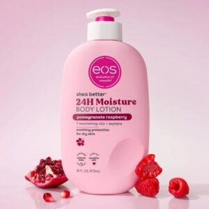 EOS Shea Butter 24H Moisture Body Lotion - Pomegranate Raspberry
